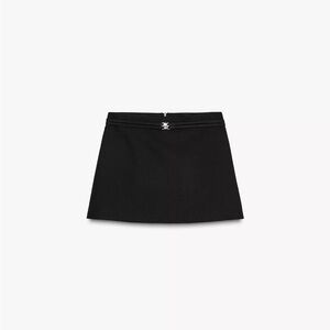 Zara Black Mini Skort